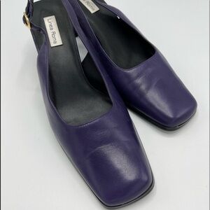 Women's ladies purple leather shoes, size 9, excellent condition